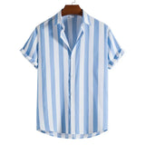 Chemise d'Été à Manches Courtes Rayée