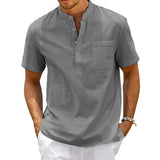 Chemise élégante en coton-lin