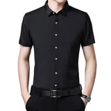 Chemise Business Casual à Manches Courtes