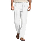 Pantalons amples en lin