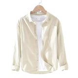 Chemise décontractée en coton-lin