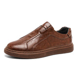 Chaussures Classiques en Cuir Slip-On