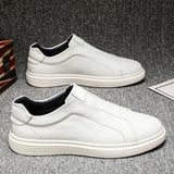 Chaussures Classiques en Cuir Slip-On