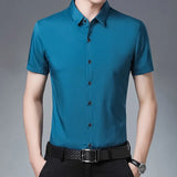 Chemise Business Casual à Manches Courtes