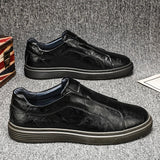Chaussures Classiques en Cuir Slip-On