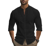 Chemise d'Été Décontractée en Coton-Lin