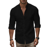 Chemise d'Été Décontractée en Coton-Lin