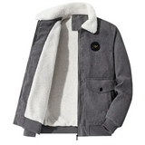 Veste en Corduroy Élégante Doublée en Fleece