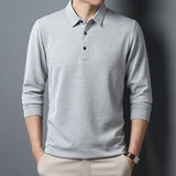 Polo T-shirt à Manches Longues Élégant