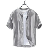Chemise d'été en coton et lin