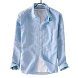 Chemise décontractée en coton-lin