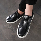 Chaussures Décontractées en Cuir Slip-On