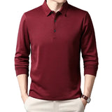Polo T-shirt à Manches Longues Élégant