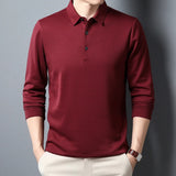 Polo T-shirt à Manches Longues Élégant