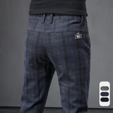 Pantalon Décontracté À Carreaux