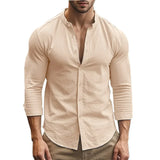 Chemise d'Été Décontractée en Coton-Lin