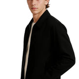 Veste en Twill Légère pour Hommes – Noir – Coupe Standard