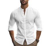 Chemise d'Été Décontractée en Coton-Lin