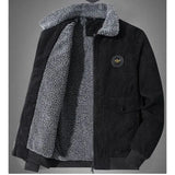 Veste en Corduroy Élégante Doublée en Fleece