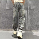 Jeans en Denim Jacquard