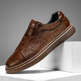 Chaussures Classiques en Cuir Slip-On