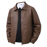 Veste Bombers en Cuir Élégante