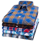 Chemise à Manches Courtes à Carreaux en Coton