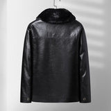 Veste en Cuir Fleece Épais