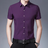 Chemise Business Casual à Manches Courtes