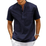 Chemise élégante en coton-lin