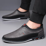 Chaussures de Ville En Cuir Slip-On