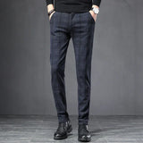Pantalon Décontracté À Carreaux