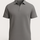 Polo Männens en Tissu Technique Coupe Slim