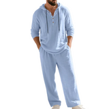 Zalecta - Ensemble de vêtements de détente en lin