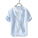 Chemise d'été en coton et lin