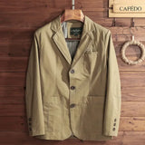 Blazer en coton italien