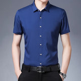 Chemise Business Casual à Manches Courtes