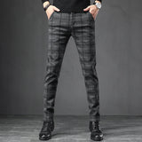 Pantalon Décontracté À Carreaux