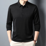 Polo T-shirt à Manches Longues Élégant