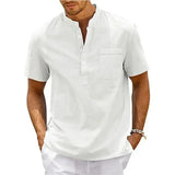Chemise élégante en coton-lin