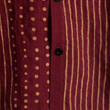 Chemise en Coton pour Homme à Manches Courtes Rayée
