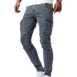 Pantalons Cargo Stretch Marino