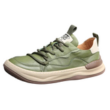 Chaussures en Cuir à Semelle Élevée