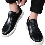 Chaussures Décontractées en Cuir Slip-On
