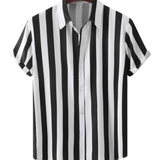 Chemise d'Été Rayée Respirante