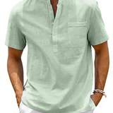 Chemise Élégante en Coton et Lin