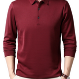 Polo T-shirt à Manches Longues Élégant