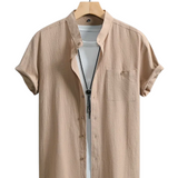 Chemise Courte à Manches Relaxée