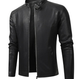 Veste en Cuir Biker Élégante pour Homme