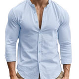 Chemise d'Été Décontractée en Coton-Lin